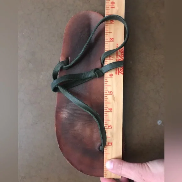 LUNA SANDALS  / Minimalist Roots Model / Moss Green - Picture 3 of 6